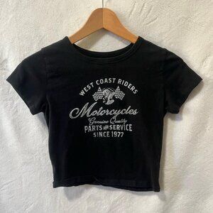 Hollister Co. Women's Black Crop-top